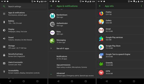 where is apps in settings