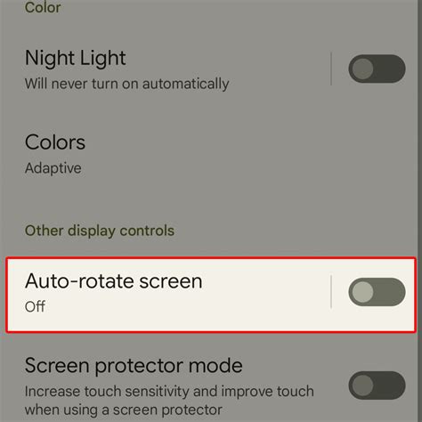 where is auto rotate in settings