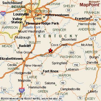 where is bardstown ky on the map