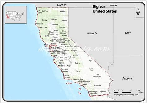 where is big sur located in california