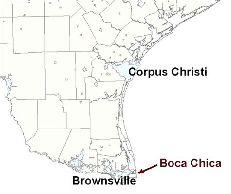 where is boca chica texas on the map