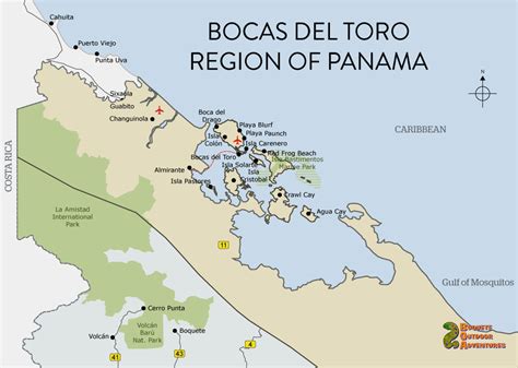where is bocas del toro panama on the map