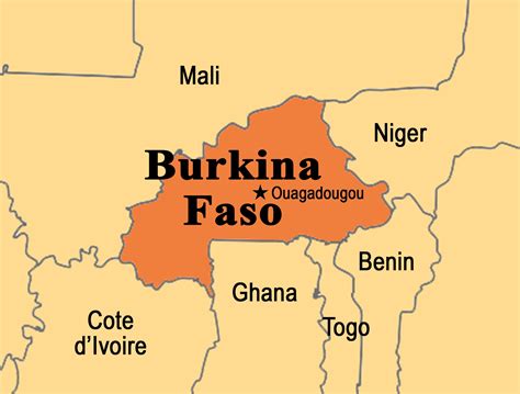 where is burkina faso in africa