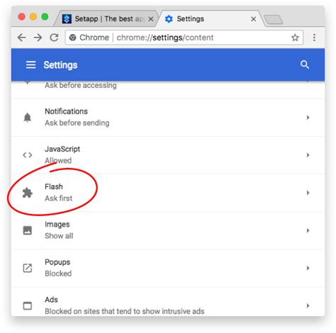 where is chrome settings on mac