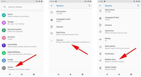 where is device settings app in android