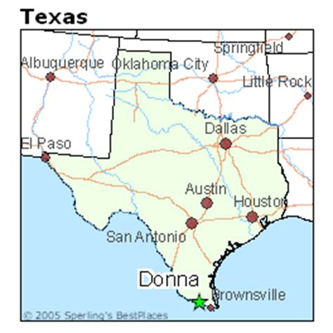 where is donna tx on the map