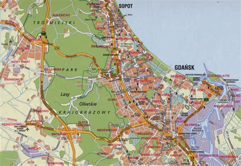 where is gdansk poland on a map