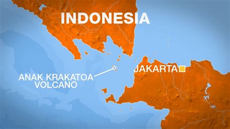 where is krakatoa volcano located on a map