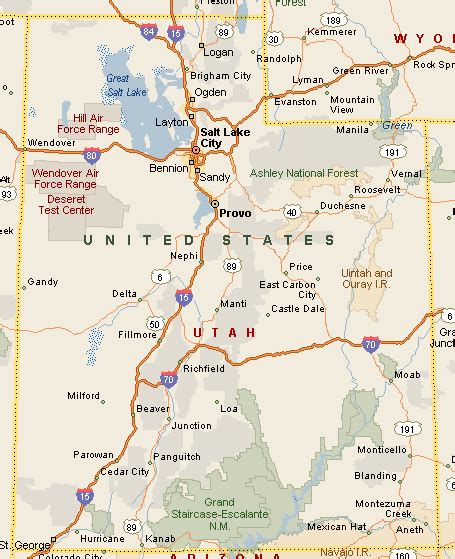 where is lehi utah on a state of utah map