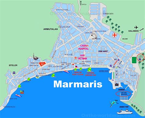 where is marmaris in turkey on a map