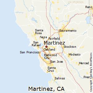 where is martinez california located