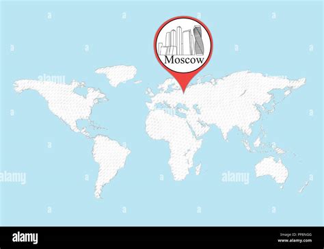 where is moscow located in world outline map