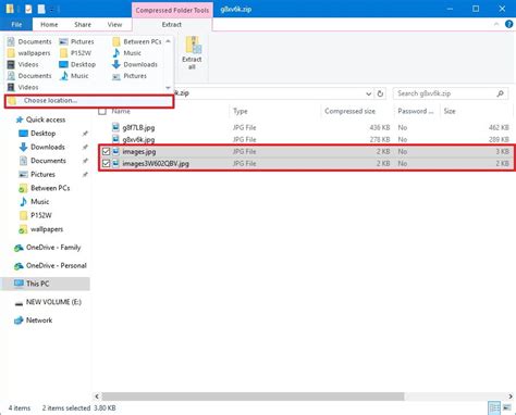 where is my compressed zip folder