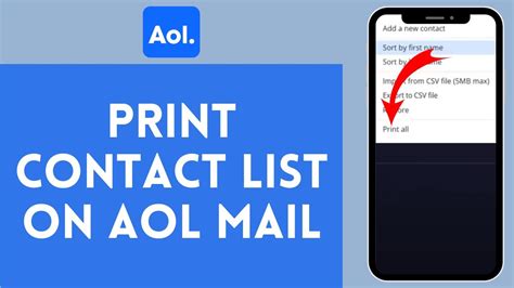 where is my contact list on aol