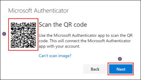 where is my microsoft authenticator qr code
