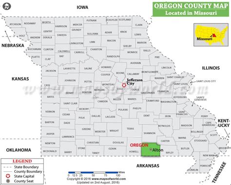 where is oregon county missouri