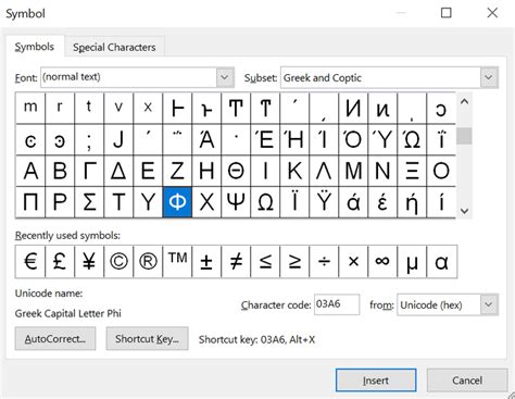 Where Is Phi In Word