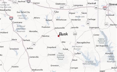 where is rusk tx located