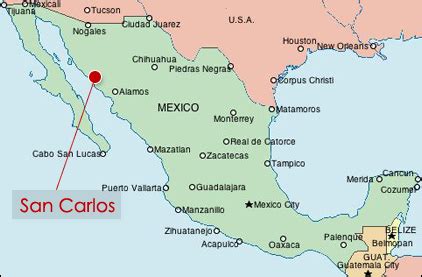 where is san carlos mexico located