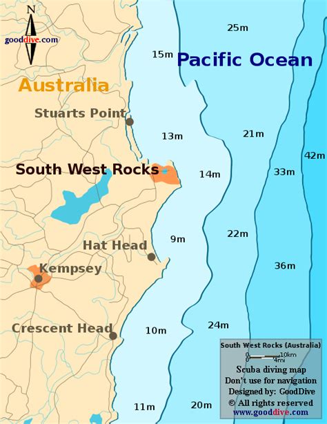 where is south west rocks located