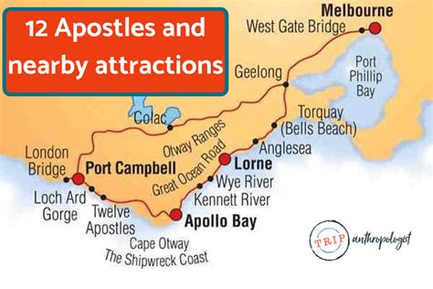 where is the 12 apostles located map