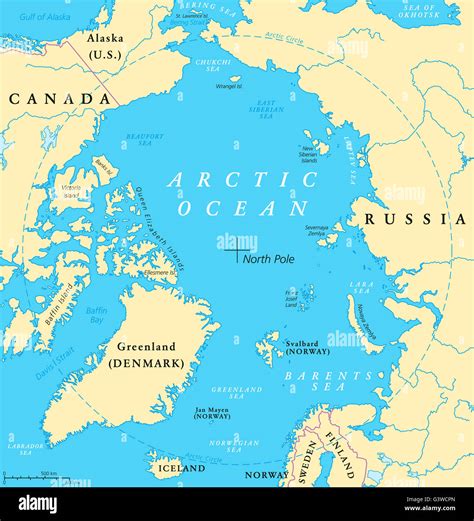 where is the arctic ocean on the world map