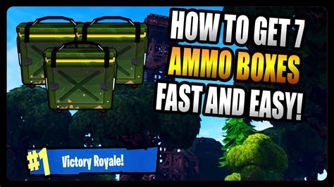 Where Is The Best Place For Ammo Boxes In Fortnite 