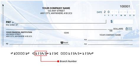 where is the branch number on a check