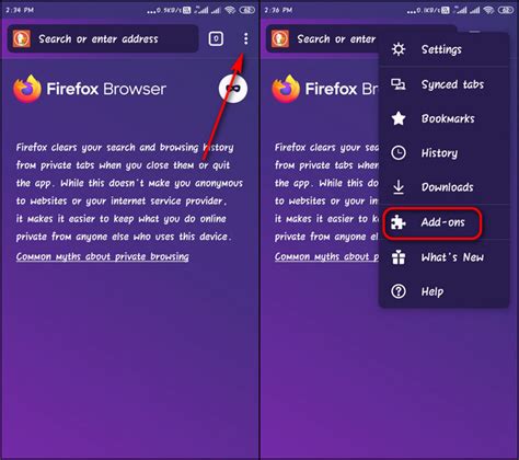 where is the menu button on firefox android