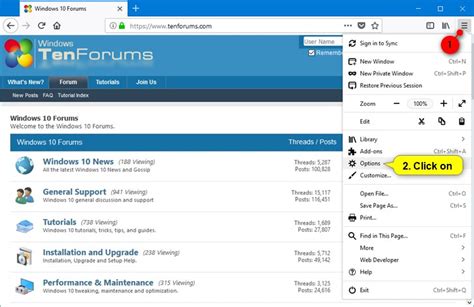 where is the navigation bar in firefox