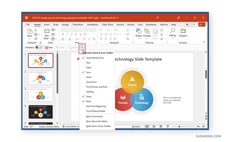 Where Is The Quick Access Toolbar Located In Powerpoint