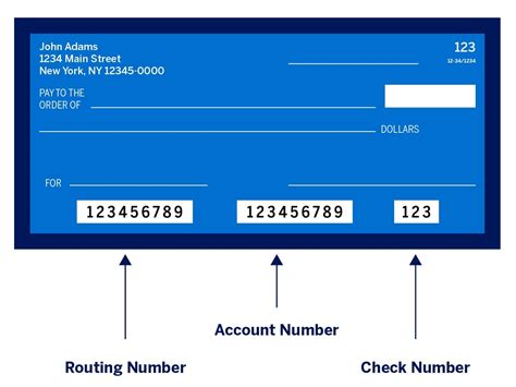 where is the routing and account number found on a check