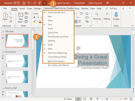 Where Is The Toolbar In Powerpoint