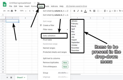 where is the tools menu in google sheets