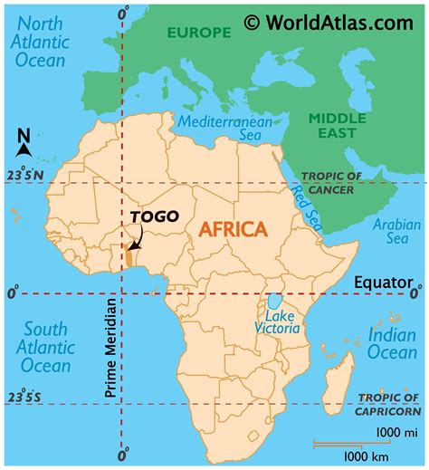 where is togo africa located