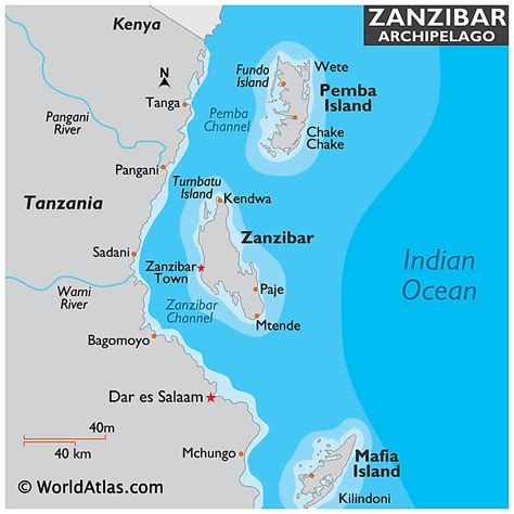 where is zanzibar located in africa