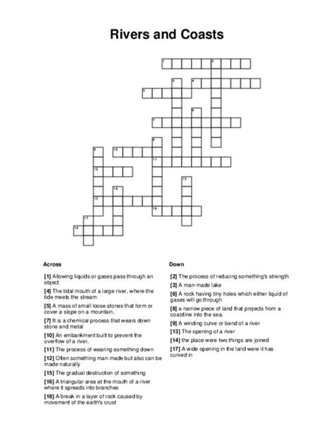 where the river meets the sea crossword