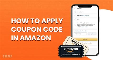 where to apply code in amazon