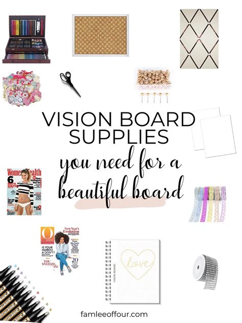 where to buy vision board supplies