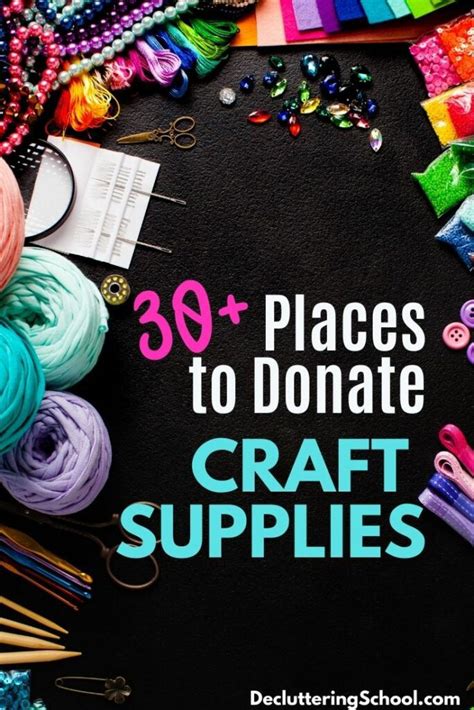 Where To Donate Craft Items