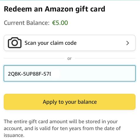 where to enter amazon code