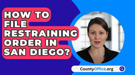 Where To File A Restraining Order San Diego
