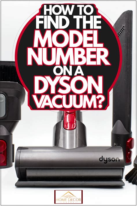 where to find model number on dyson v6 vacuum