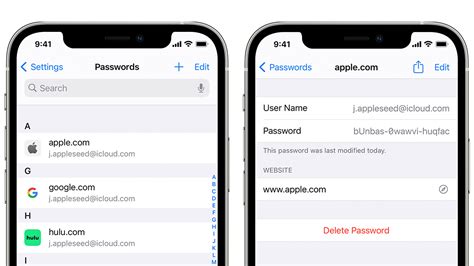 where to find passwords in iphone settings
