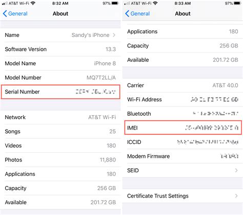 where to find phone number on iphone settings
