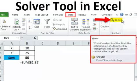 Find Solver in Excel