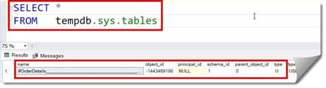 Where To Find Temp Tables In Sql Server
