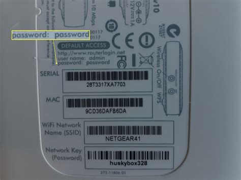 where to find the wifi password on a router