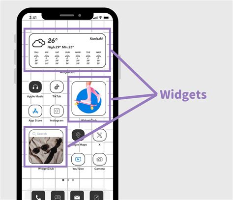 where to put widgets on android