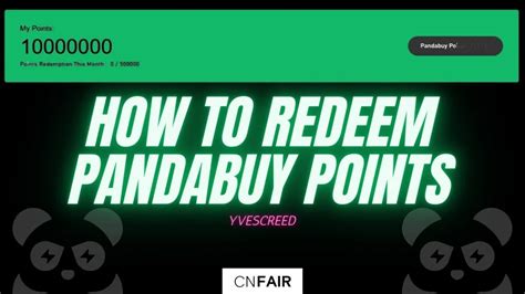 where to redeem pandabuy points